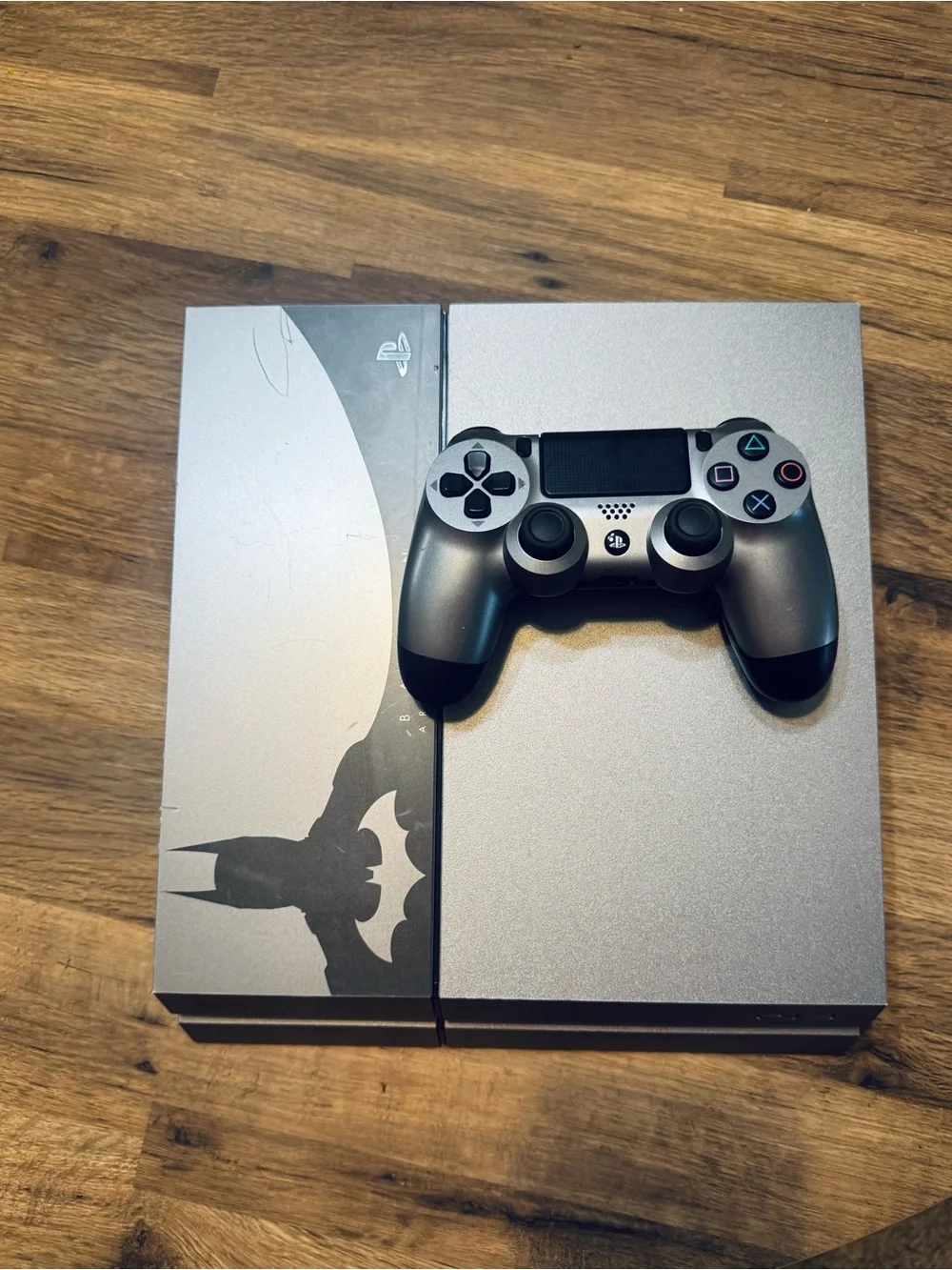 Sony Silver PlayStation 4 Slim Console with Silver DualShock 4 Controller